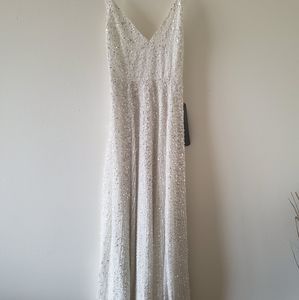asos sequin cami wedding dress